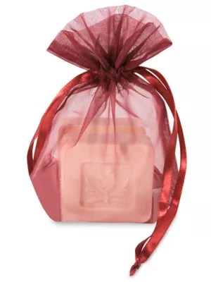 Organza Fabric Bags 5 x 7", Burgundy S11626BU Uline