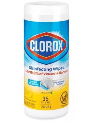 Clorox® Disinfecting Wipes Lemon Scent, 35 ct S11681 Uline
