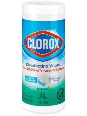 Clorox® Disinfecting Wipes Fresh Scent, 35 ct S11682 Uline
