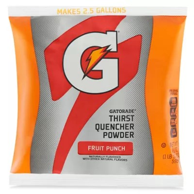 Gatorade® Powder 2.5 Gallon, Fruit Punch S11721FC Uline