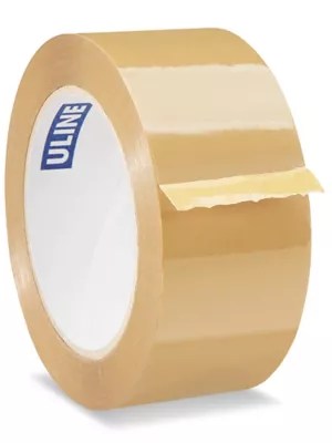 Economy Industrial Tape 1.8 Mil, 2" x 110 yds, Tan S118 Uline