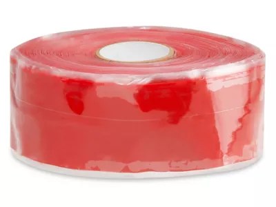 Silicone Self Fusing Tape - 1" x 12 yds, Red S-11849 - Uline