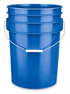 Plastic Pail 6 Gallon, Blue S11862BLU Uline