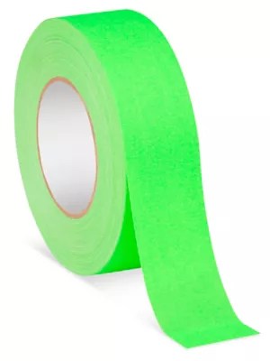 Gaffer's Tape 2" x 50 yds, Fluorescent Green S12208FG Uline