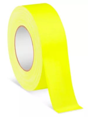 Gaffer's Tape 2" x 50 yds, Fluorescent Yellow S12208FY Uline
