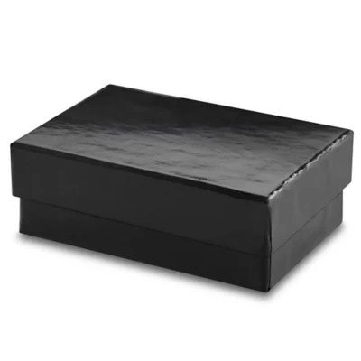 Jewelry Boxes 2 1/2 x 1 1/2 x 7/8", Black Gloss S12388 Uline
