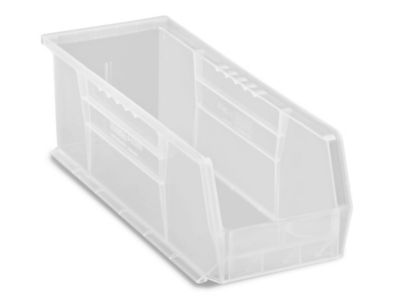 Plastic Stackable Bins 15 x 5 1/2 x 5", Clear S12418C Uline