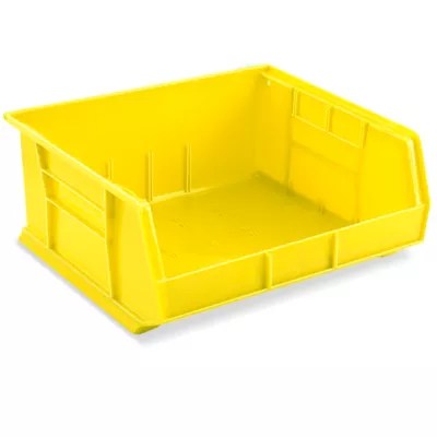 Plastic Stackable Bins 15 x 16 1/2 x 7", Yellow S12420Y Uline