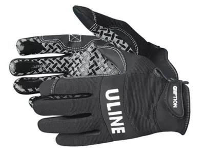 Uline Gription® Gloves Black, Medium S12553BLM Uline