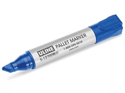 Uline Pallet Markers ChiselTip, Blue S12700BLU Uline
