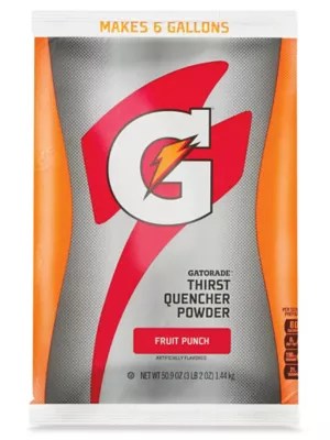 Gatorade® Powder 6 Gallon, Fruit Punch S12936F Uline