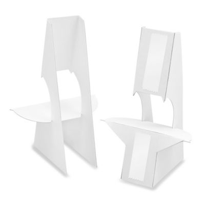 Easel Backs 7", Double Wing, White S12943W Uline