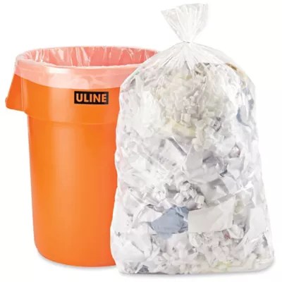 Contractor's Bags 4455 Gallon, 3 Mil, Clear S12949C Uline