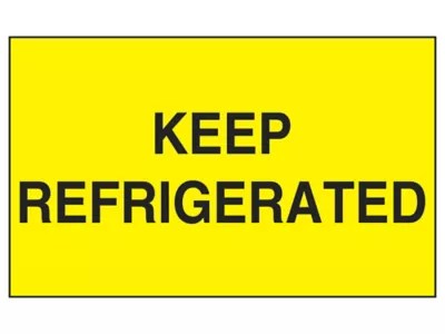 "Keep Refrigerated" Labels 3 x 5" S13089 Uline