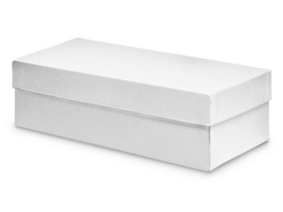 Deluxe Gift Boxes 10 x 5 x 3", White S13211 Uline