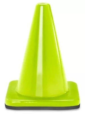 Traffic Cones 12", Lime S13529LIME Uline
