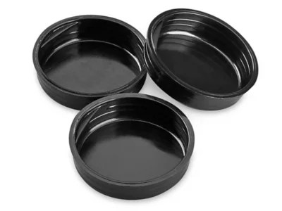 Plastic End Caps 1 1/2", Black S1364BL Uline