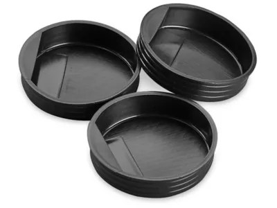 Plastic End Caps 2", Black S1365BL Uline