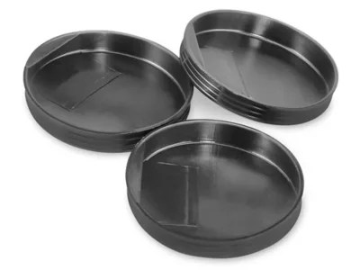 Plastic End Caps 3", Black S1367BL Uline