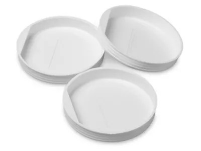 Plastic End Caps 3", White S1367W Uline
