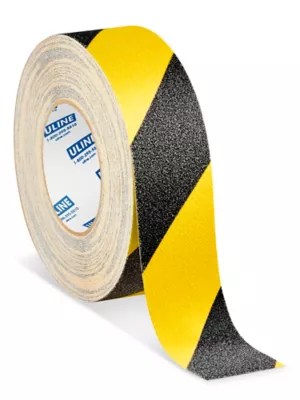 AntiSlip Tape 2" x 60', Yellow/Black S13764 Uline