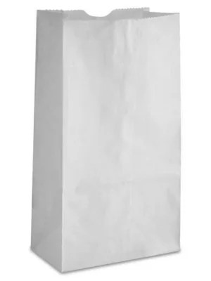 Paper Grocery Bags 3 1/2 x 2 3/8 x 6 7/8", 1, White S14148 Uline