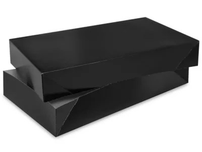 2Piece Apparel Boxes 24 x 14 x 4", Black Gloss S14153 Uline