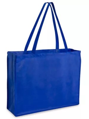 Reusable Shopping Bags 20 x 6 x 16", Blue S14330BLU Uline