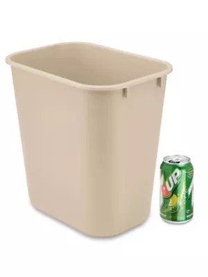 Rubbermaid® Office Trash Can 3 Gallon, Beige S14491BE Uline