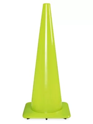 Traffic Cones 36", Lime S14708LIME Uline