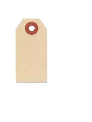 Manila Shipping Tags 1, 2 3/4 x 1 3/8", Plain S1474PLAIN Uline