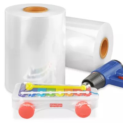 Uline Economy Polyolefin Shrink Film Roll 60 gauge, 12" x 4,375' S