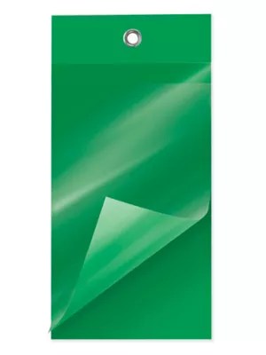 SelfLaminating Tags 4 3/4 x 2 3/8", Green S15226G Uline