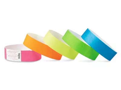 Tyvek® Wristbands Assorted S15231 Uline