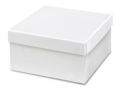 Jewelry Boxes 3 1/2 x 3 1/2 x 2", White Gloss S15422 Uline
