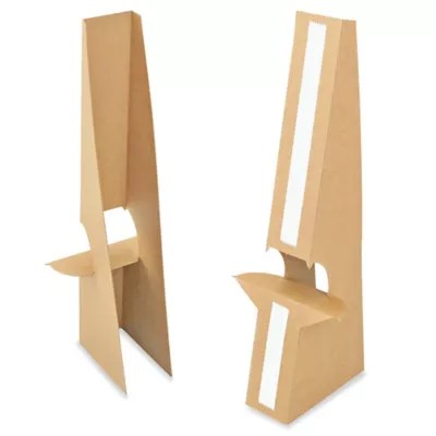 Easel Backs 15", Double Wing, Kraft S15489K Uline