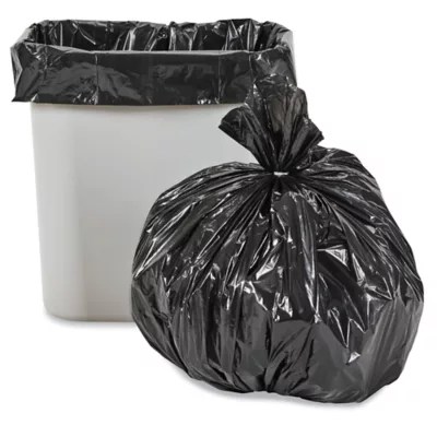 Uline Industrial Trash Liners 67 Gallon, .75 Mil, Black S15533 Uline