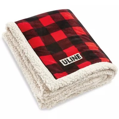 Lamb's Wool Throw Red Buffalo Check S15965BC Uline