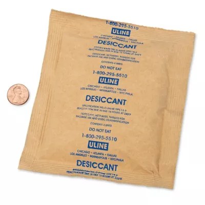 Kraft Bag Clay Desiccants Unit Size 4, 34 Gallon Drum S1604 Uline