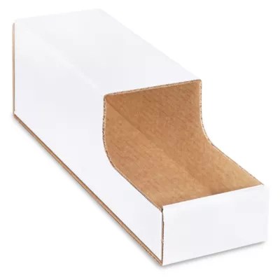 Corrugated Stackable Bins 4 x 12 x 4 1/2" S16303 Uline