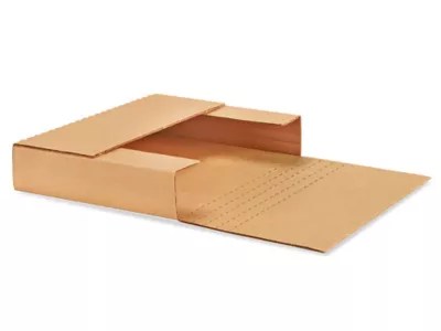 11 1/8 x 8 5/8 x 2" Kraft EasyFold Mailers S165 Uline