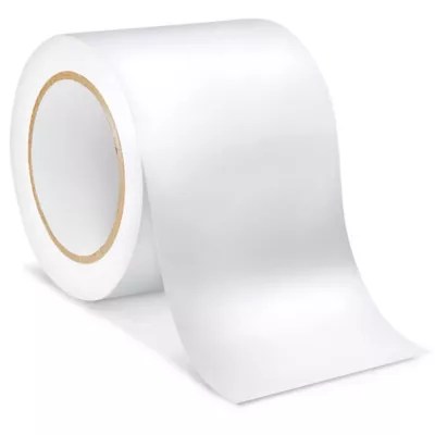 Uline Industrial Vinyl Safety Tape 4" x 36 yds, White S16863 Uline