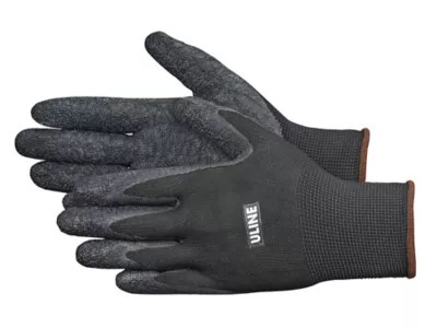 Uline Gription® Flex Latex Coated Gloves Black, Large S16882BLL Uline