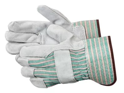 Industrial Leather Palm Safety Cuff Gloves Large S16907L Uline