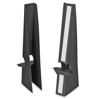 Easel Backs 18", Double Wing, Black S17090BL Uline