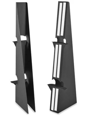 Easel Backs 36", Double Wing, Black S17091BL Uline