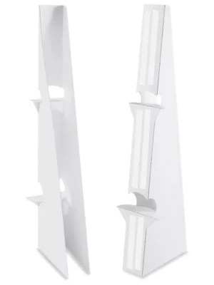 Easel Backs 36", Double Wing, White S17091W Uline