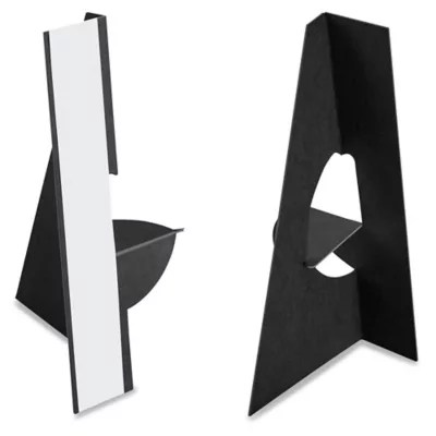 Easel Backs 7", Single Wing, Black S17092BL Uline