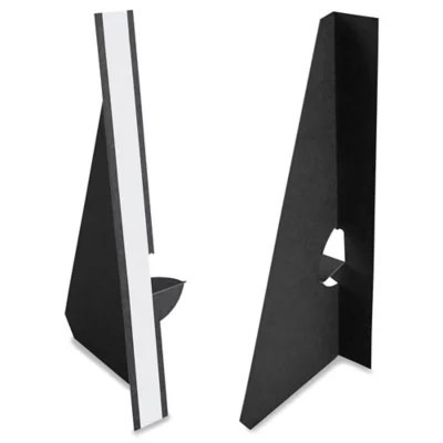 Easel Backs 15", Single Wing, Black S17095BL Uline