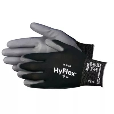 Ansell HyFlex® 11600 Polyurethane Coated Gloves Black, XL S17134BL